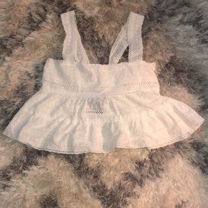 Forever 21 White Woven Top